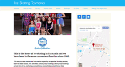 Desktop Screenshot of iceskatingtasmania.com.au